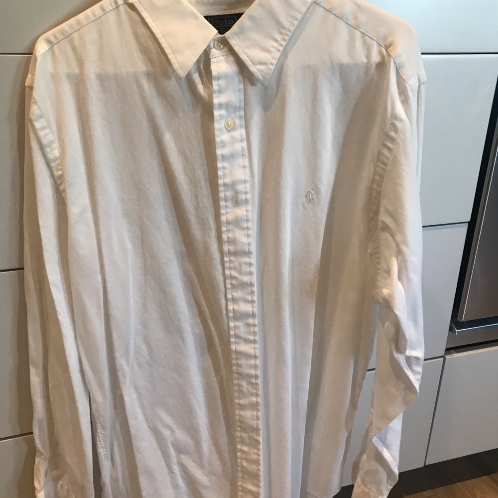 White Ralph Lauren Button Down
